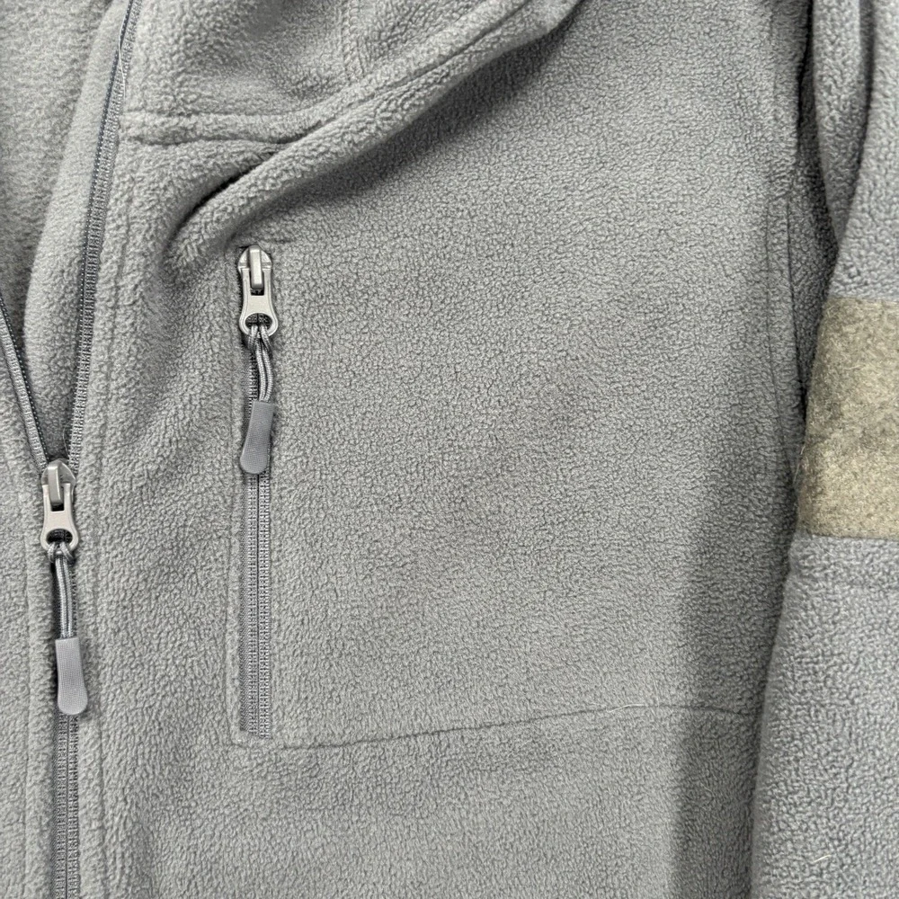 Baerskin Tactical Hoodie V1 Mens XL Gray Full Zip Fleece Multi-Pocket Jacket
